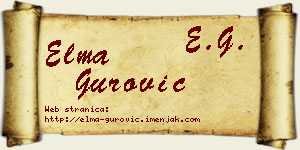 Elma Gurović vizit kartica